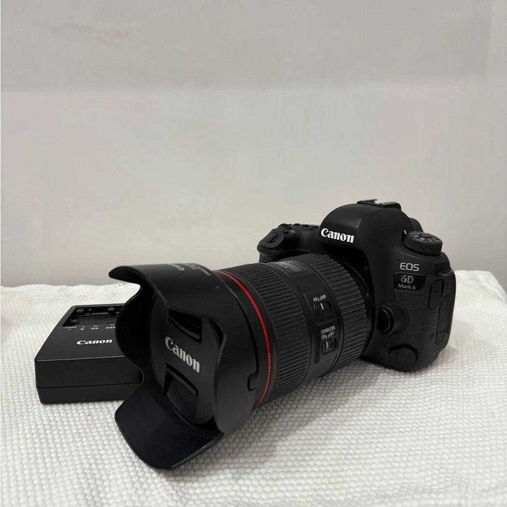 Canon EOS 6D Mark II DSLR Camera with Black Lens